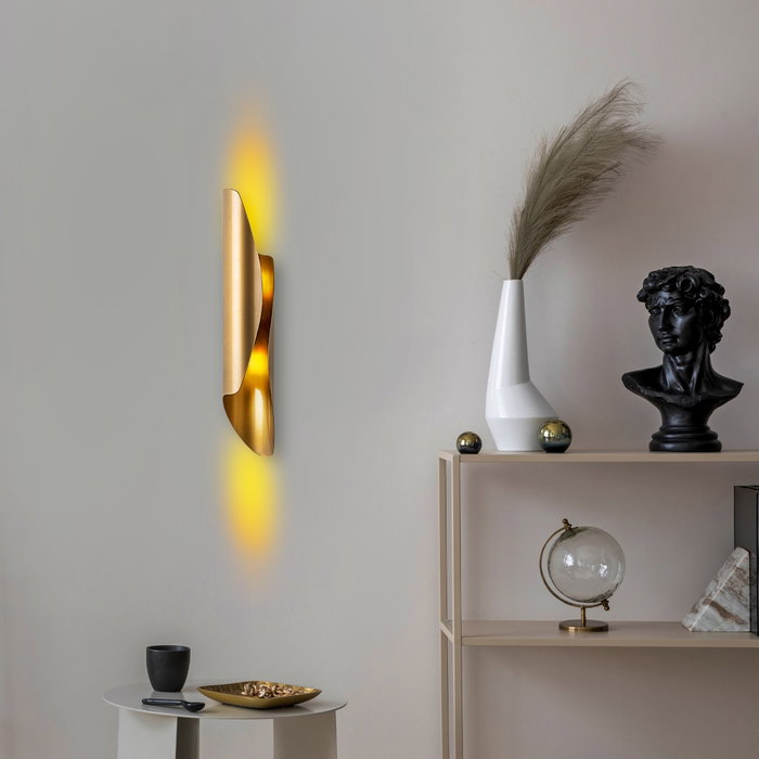 Opviq Flare - 15357 Lámpara de Pared de Metal Dorada Opviq Flare - 15357 Lámpara de Pared de Metal Dorada